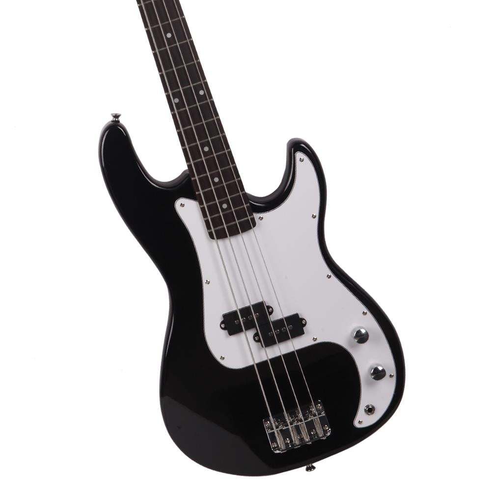 Glarry 45 inch Full Size Electric Bass Guitar Bundle with Amp for Beginner, Black