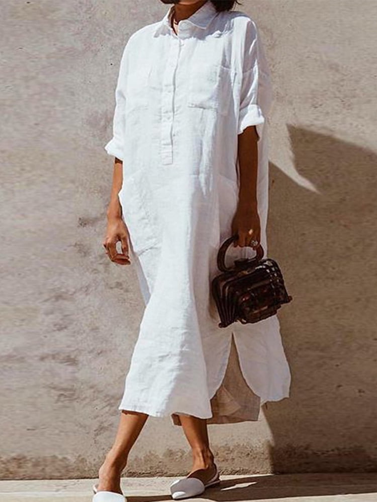baggy button up shirt