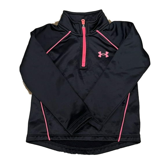 Pre-Owned Under Amour Girls Black | Pink Athletic Top size: 2T (Good)