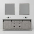 thumbnail image 5 of Marsyas 84 in W Ash Grey Double Vanity, Cultured Marble Top, Faucet Set and 34 in Mirrors, 5 of 8