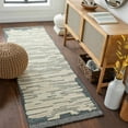 thumbnail image 3 of Hauteloom Tapas Wool Living Room, Bedroom Area Rug - Bohemian, Transitional - Medium Gray, Charcoal, Black - 3' x 5', 3 of 5