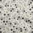 thumbnail image 1 of oneOone Rayon Black Fabric Asian Floral Diy Clothing Quilting Fabric Print Fabric By Yard 56 Inch Wide, 1 of 4