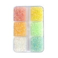 thumbnail image 1 of JULYING 1~3mm Colorful Glass Bubble Beads Micro Caviar Beads Iridescent Bubble Bead Tiny Glass Bead for Resin Crafting Nail Art, 1 of 19