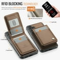 thumbnail image 2 of for Samsung Galaxy A54 5G Case with RFID Blocking Card Holder Samsung Galaxy A54 5G Case Magsafe Compatible Phone case Kickstand Wallet 2 in 1 Detachable Magnetic Leather Cover for Men Women, Brown, 2 of 12