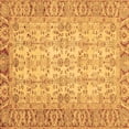thumbnail image 1 of Ahgly Company Indoor Square Abstract Brown Modern Area Rugs, 4' Square, 1 of 4