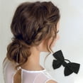 thumbnail image 2 of Unique Bargains 1 Pc Bowknot Hair Rope Hair Scrunchies for Women for Girls Black, 2 of 3