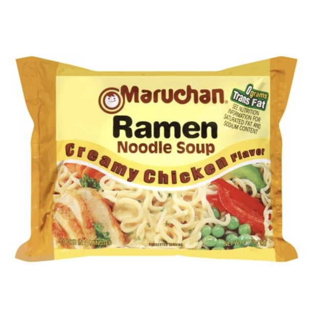 Maruchan Ramen Noodle Soup, Creamy Chicken Flavor (3 oz) 12 Count