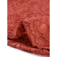 thumbnail image 6 of INSPIRE CHIC Women's Sleeveless Lace Ruffled Semi Sheer Blouse Top, 6 of 7