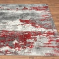 thumbnail image 7 of Luxe Weavers Modern Abstract Red Gray 2x3 Area Rug, Stain Resistant Carpet, 7 of 7