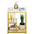 thumbnail image 3 of Kinaerty Bedside Table Easy Assembly Small Storage Side Table with 3-Tier Shelves Multi-functional End Table for Living Room Bedroom, 3 of 10