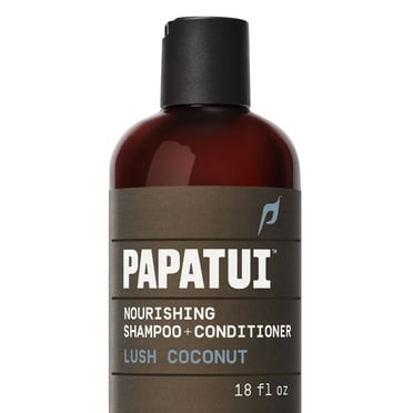 Papatui Nourishing Men's Shampoo and Conditioner 2-in-1, Lush Coconut, 18 fl oz