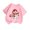 Pink2, variant on Girls Christmas Short Sleeve T‑Shirt, Cute Snowman Santa Reindeer Graphic Crew Neck Cotton Tee, Casual Holiday Basic Layering Top for Kids Daily Party Xmas Wear(Pink1,10-12 Years)