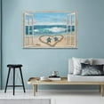 thumbnail image 3 of Beach Bathroom Decor Wall Art Ocean Wave Seascape Canvas Painting Prints Coastal Sea Turtle Pictures Wall Decor Modern Artwork Home Decoration for Bathroom Bedroom Living Room, 3 of 3