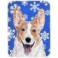 thumbnail image 1 of Cardigan Corgi Winter Snowflakes Mouse Pad, Hot Pad Or Trivet, 7.75 x 9.25 In., 1 of 1