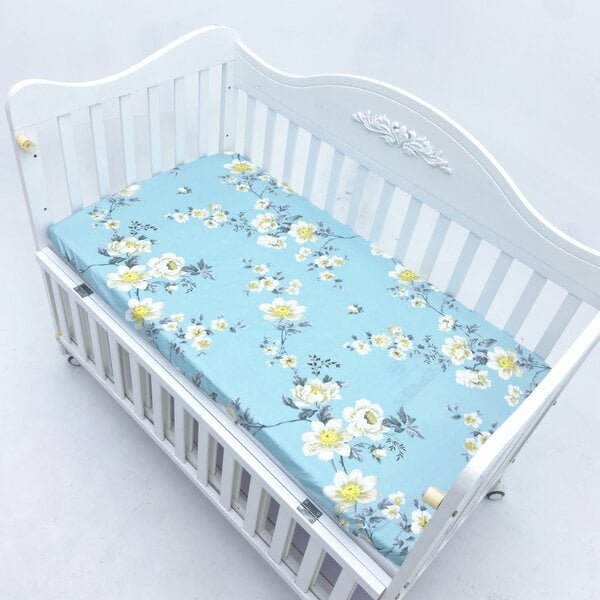 crib sheets blue