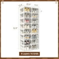 thumbnail image 2 of ANTBOX Portable Shoe Rack Organizer, Stackable Sneaker Organizer Cabinet, 8 Tier 16 Pairs (Clear) - ST2-D8, 2 of 6