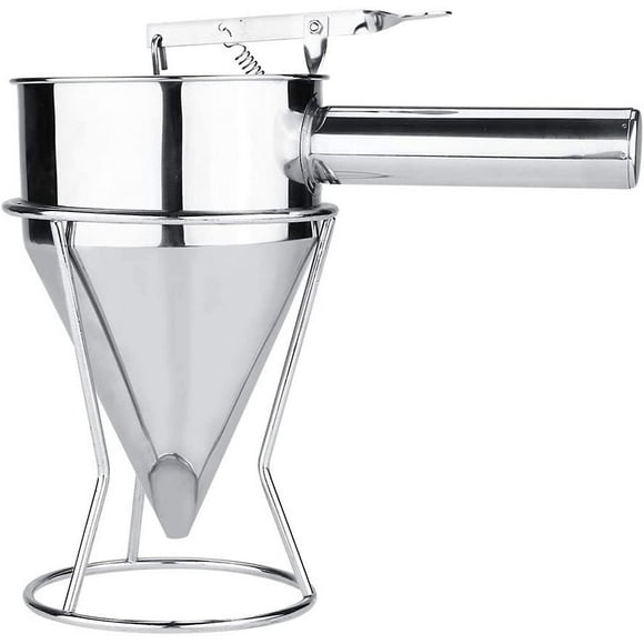Stainless Steel Piston Funnel Cake Dough Dispenser And Funnel Confectionery