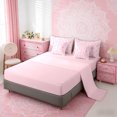 thumbnail image 5 of Erosebridal Pink Aztec Twin Bedding Sets for Girls, Rustic Farmhouse Cow Skull Bedding Comforter Set, Pink Reversible 7 Pieces, 5 of 6
