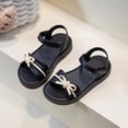 thumbnail image 4 of KPOPLK Girls Sandals Unisex Toddler Kids Double Buckle Sandals Comfort Open Toe Adjustable Back Strap Shower Beach Pool Shoes(Toddler/Little Kid/Big Kid) Size 11,Black, 4 of 8