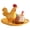 Double chicken model, variant on Artistic Hand Painted Rooster Trinket Box Jewelry Container Alloy Texture Suitable for Small Jewelry Organization