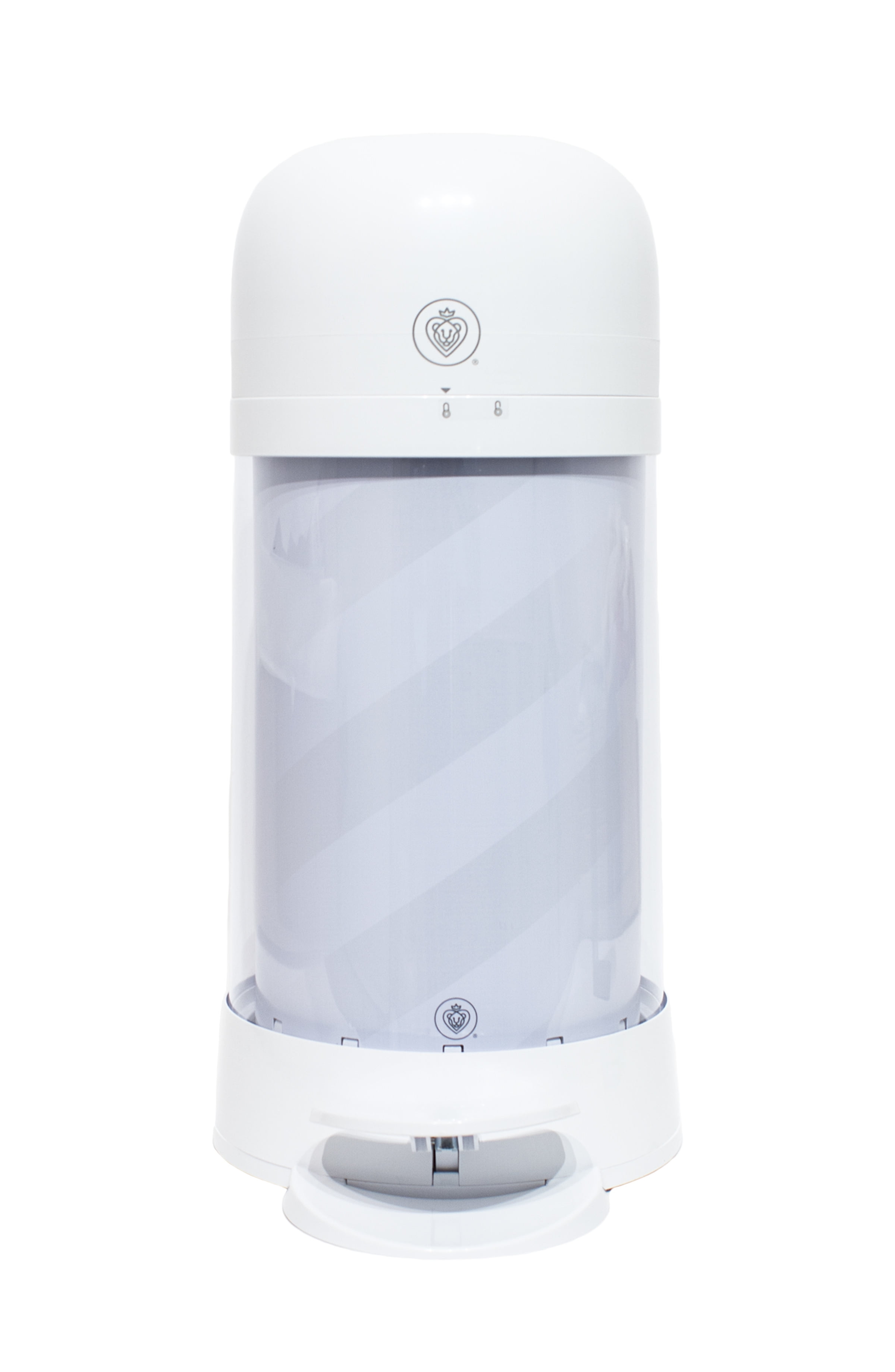 Prince Lionheart TWIST'R® Diaper Pail, White Candy Stripe