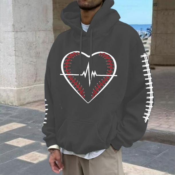 WILLBEST Sudadera Deportiva para Hombre, Sudadera con Capucha para Hombre, Sudadera Informal Holgada con Estampado De Fútbol, Cómoda y Cálida para Otoño e Invierno, Uso Diario Chica