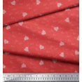 thumbnail image 3 of Soimoi Orange Rayon Fabric Heart & Love Text Print Fabric by Yard 42 Inch Wide, 3 of 5