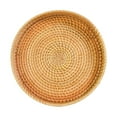 thumbnail image 2 of PENGXIANG Rattan Serving Tray Food Serving Baskets Hand Woven Candy Plate Wicker Platter for Snack Parties Dinner Home Decor Coffee, 2 of 9