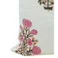 thumbnail image 4 of Fabdivine Off White Linen Hand Block Print Outdoor Throw Cushion Cover ,Handmade, Boho, 22"X22", Pink, 4 of 4