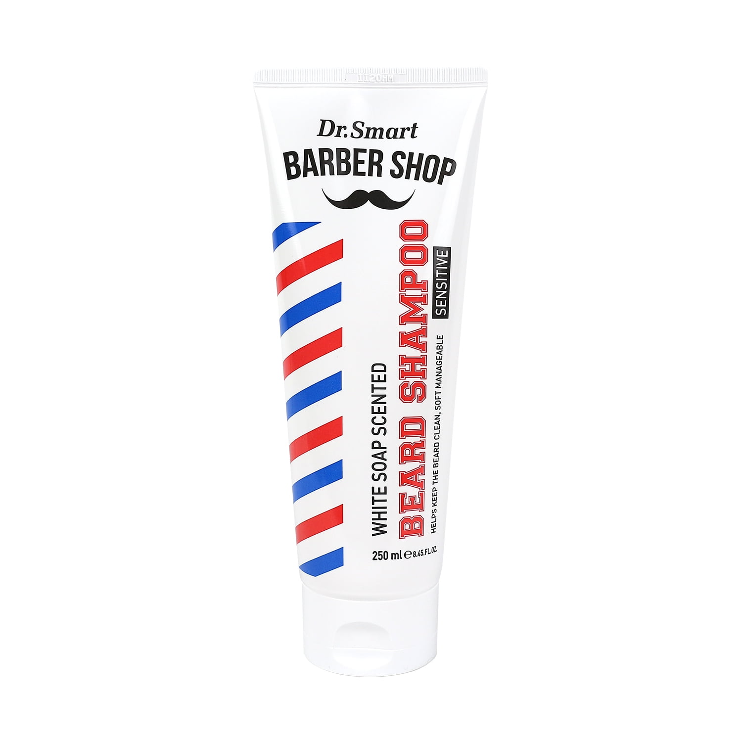 Dr. Smart Barber Shop Beard Shampoo 250ml, White Soap Scent for