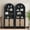 2pcs 71" black, variant on LEFHDA 78" Tall Bookshelf, Arched Bookcase with Drawers, Boho 6-Tier Bookshelf with Storage, Rattan Open Display Storage Shelf Bookshelf for Living Room Bedroom & Classroom(Oak)