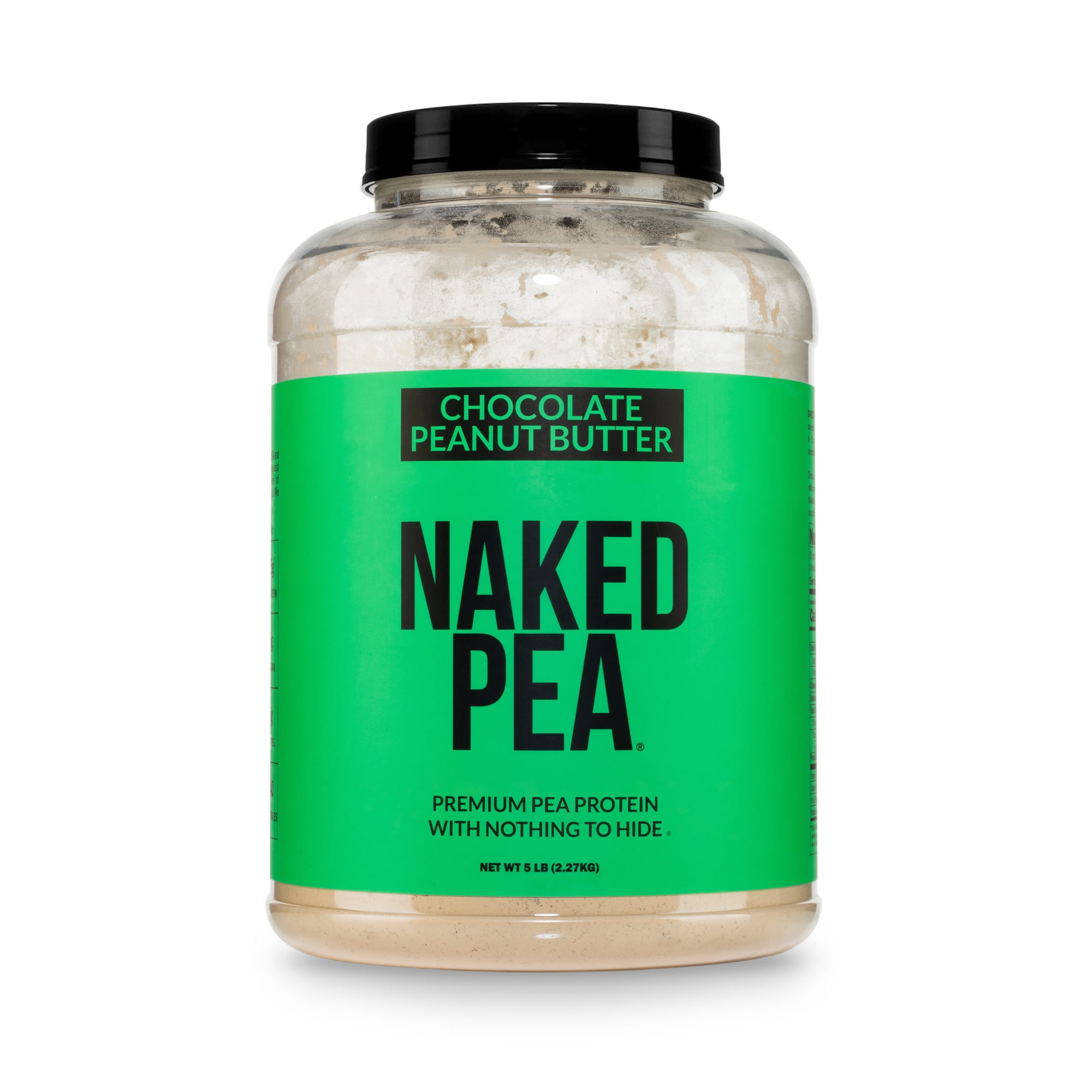 Naked Pea - Chocolate Peanut Butter Pea Protein, Only Six Ingredients, Gluten Free Vegan Protein, 5LB