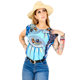 thumbnail image 1 of BLUSA DE MUJER DE MANGA CORTA DISEÑO UNICO ESTAMPADO UNITALLA, 1 of 5