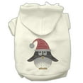 thumbnail image 3 of Christmas Pet, Dog  Cat Hoodie Rhinestone, "Santa Penguin", 3 of 4