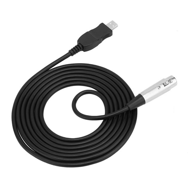 Greensen Usb To Xlr Cable Usb Male To Xlr Female Microphone Mic Studio Audio Link Cable Adapter Black Usb Microphone Cable Walmart Com Walmart Com