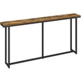thumbnail image 1 of Yaheetech Table Console Longue Moderne pour Entrée Ou Salon, en Bois, Brun Rustique, 1 of 7