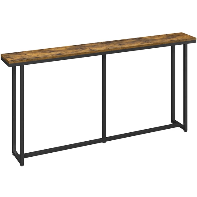 Yaheetech Table Console Longue Moderne pour Entrée Ou Salon, en Bois, Brun Rustique