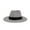 Gray, variant on Women's Straw Sun Hat Panama Ribbon Beach Cap Roll up Fedora UPF50+ Vintage Summer Vacation Foldable Beach Sun Hat White