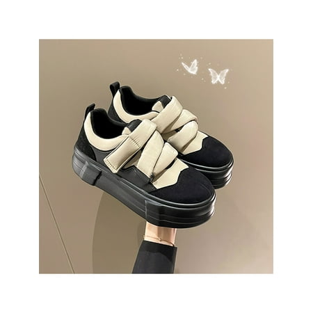 

Fangasis Ladies Sneakers Sport Casual Walking Shoe Breathable Athletic Shoes Womens Flats Gym Non-Slip Magnetic Sneaker Khaki 5.5