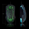 thumbnail image 4 of Ajazz Ajazz AJ52 Souris de Jeu RVB avec 7 Modes de Rétroéclairage, DPI Réglable (750-2500), 7 Boutons, Compatible avec Windows/Mac, Options Noir/blanc/motif, 4 of 6