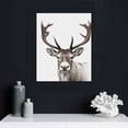 thumbnail image 4 of Nawypu BACKYMRART Reindeer Prints Animal Poster Winter Canvas Wall Art Nordic Christmas Snow Covered Trees Home Decor Artwork Print Room, 4 of 4