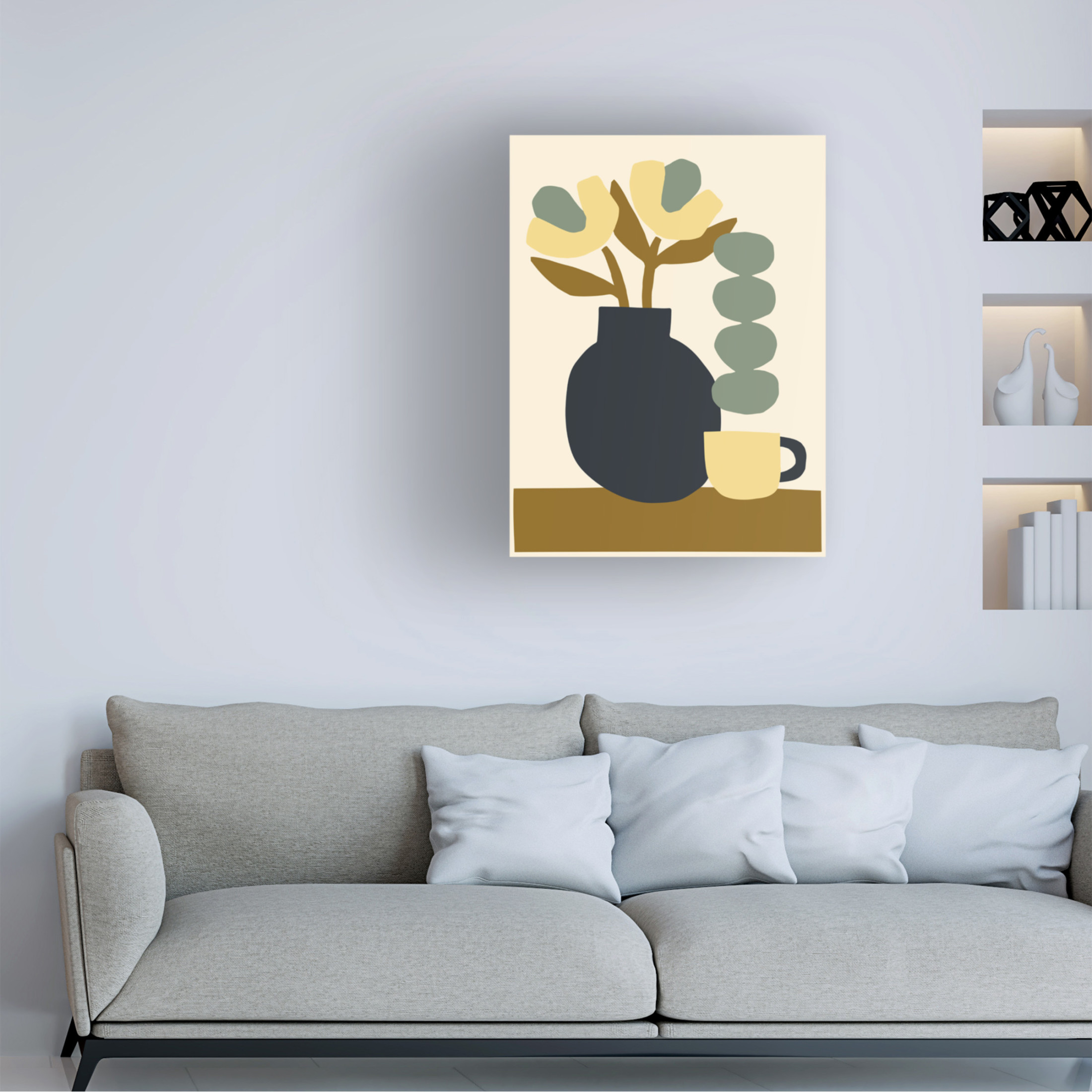Trademark Fine Art Margaux Fugier  Le Quotidien  Vase Canvas Wall Art