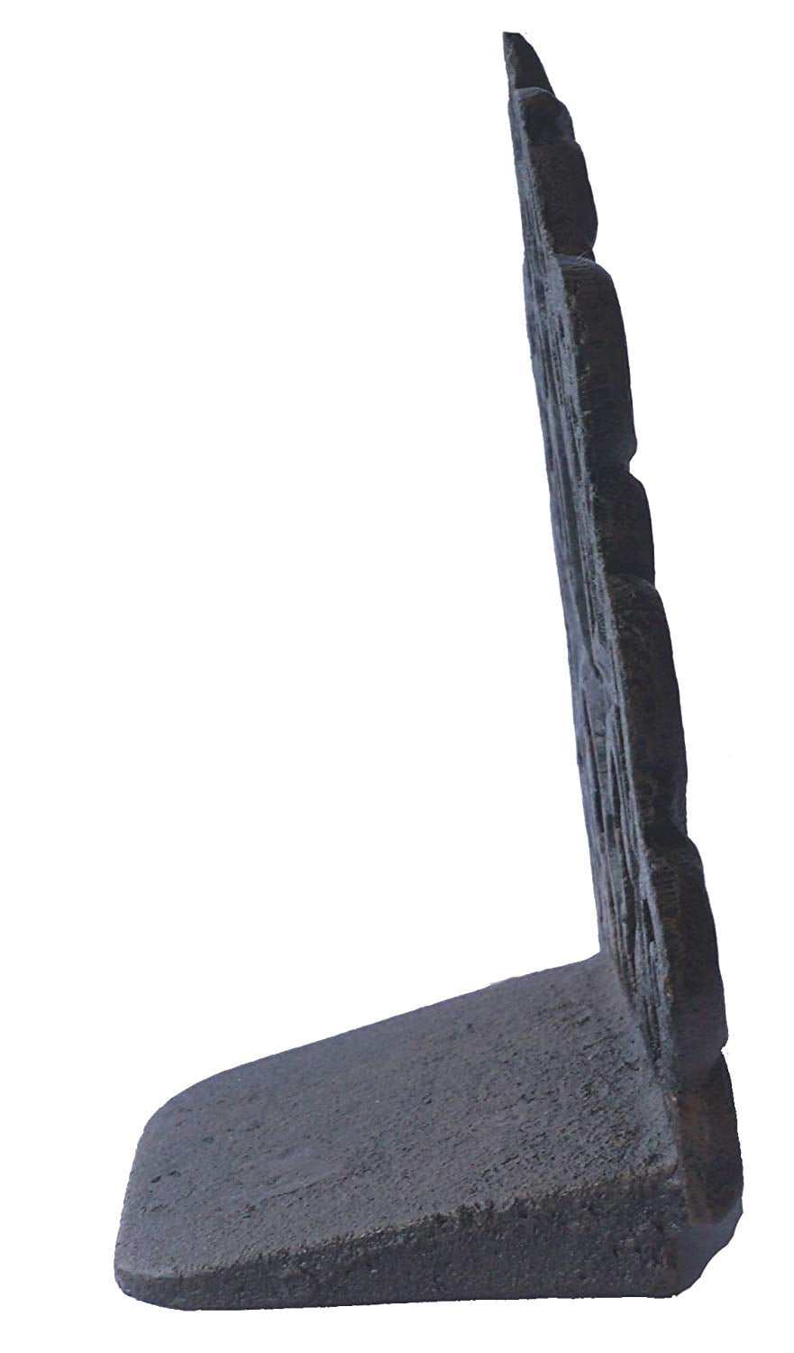 LuLu Decor, Cast Iron Fleur De Lis Door Stop, Door Stopper in Antique Black Finish, Beautiful and Useful Product, Simply Insert Flat Base Underneath Your Door Space, Works Great (LB15BK3)