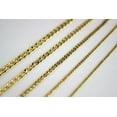 thumbnail image 2 of 10K Yellow Gold Hollow Cuban Chain Necklace Bracelet, 2 of 5