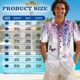thumbnail image 6 of Whosucclay Butterfly Lavender Print Matchable Couple Hawaiian Luau Men Shirt or Women's Summer Beach Long Dress Sleeveless, Holiday Party Tank Dress Couple Travel Outfit for Hawaii Cruise, 4XL, 6 of 7