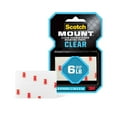 thumbnail image 2 of (4 pack) Scotch-Mount Clear Double-Sided Mounting Strips, 1 in x 3 in, 8 Strips, 2 of 9