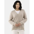 thumbnail image 4 of Time and Tru Women's Super Soft Button Cardigan, Sizes XS-XXXL, 4 of 5