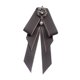 thumbnail image 5 of Pajarita preatada para mujer, corbata con lazo, diamantes de imitación, decoración de ropa, elegante cinta, pajaritas, broche para traje, banquete, Gris, 5 of 8