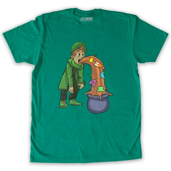 Function - St. Patrick's Day Puking Leprechaun Men's T-Shirt