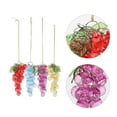 thumbnail image 5 of 4pcs Acrylic Grapes Artificial Grape Clusters 8 Inch Hanging Agate Grape Bundles, 5 of 7